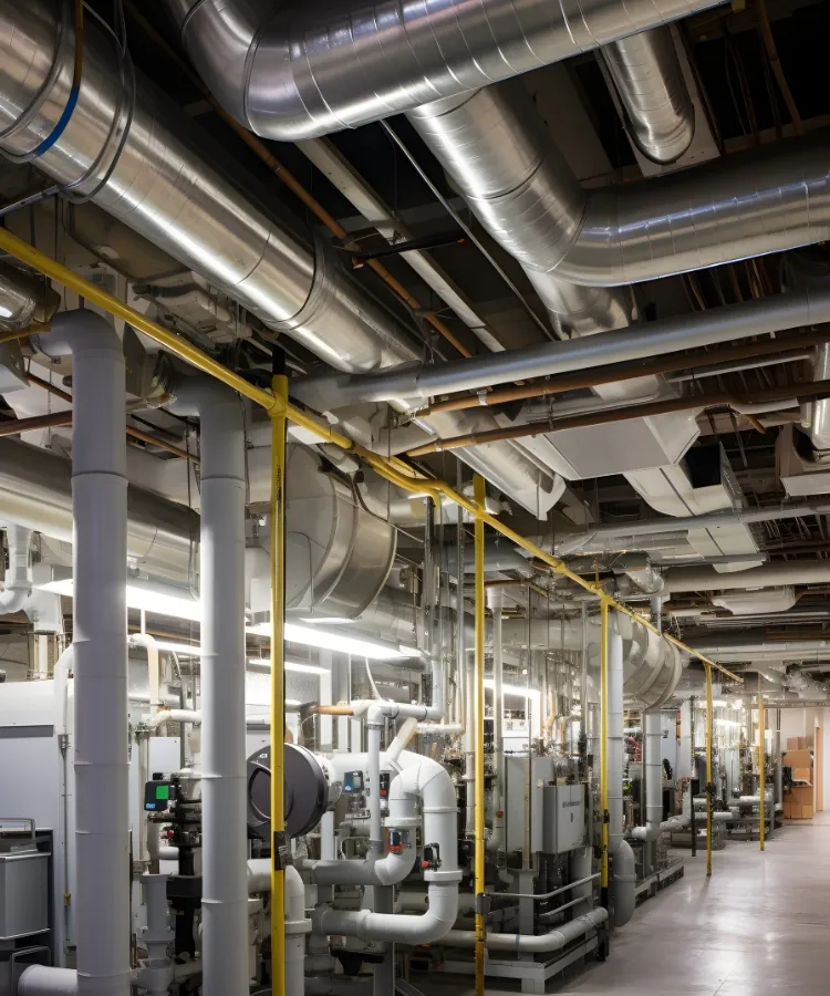 ボイラーの配管